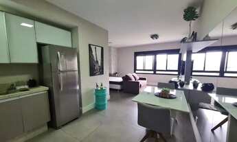 Imagem 3: Apartamento loft, mobiliado com 01 box garagem/coberto, no bairro Jardim Botânico-Porto A