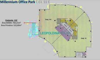Imagem 4: Salal para locação 522m² - Vila Olimpia