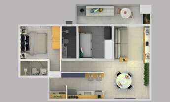 Imagem 2: Apartamento para venda com 70 metros quadrados com 2 quartos em Tenório - Ubatuba - SP