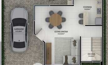 Imagem 5: IMOBILIÁRIA JUVEVÊ VENDE SOBRADOS NOVOS NA RUA RIO IRIRI, 141 NÃO GEMINADOS NO BAIRRO ALT