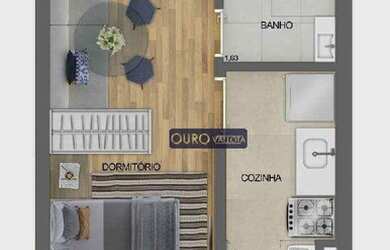 Imagem 3: Studio com 1 dormitório à venda, 27 m² por R$ 195.841 - Vila Prudente - São Paulo/SP
