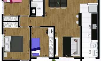 Imagem 3: APARTAMENTO 3 DORMITORIOS SENDO 1 SUITE 2 VAGAS VILA VITORIA