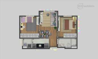 Imagem 4: Apartamento com 2 dormitórios à venda, 40,83 m² por R$ 277.625 - Nova América - Piracicaba