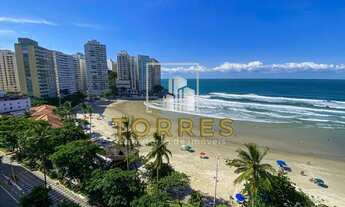 Imagem 4: Apartamento locação anual frente mar com 4 quartos na Praia das Pitangueiras no Guarujá