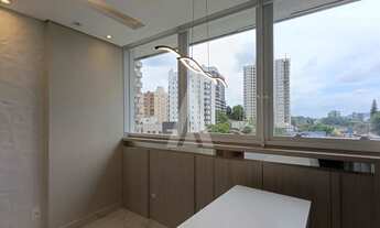 Imagem 4: Sala comercial mobiliada, com 2 cômodos e 1 lavabo. localizada no bairro Glória