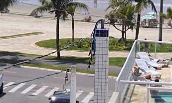 Imagem 4: Edifício frente mar apartamento com churrasqueira na sacada aceita veículo praia grande sp