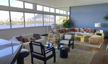 Imagem 3: Epitácio Pessoa - Andar alto - Vista indevassada e panorâmica da Lagoa - Sala espaçosa - T