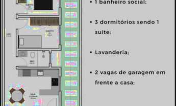 Imagem 4: CASA À VENDA COM 3 DORMITÓRIOS, SENDO 1 SUÍTE, 66m², R$275.000,00, BAIRRO ITAJUBA, BARRA