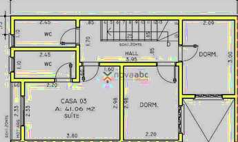 Imagem 2: Sobrado com 3 dormitórios à venda, 85 m² por R$ 600.000,00 - Vila Camilópolis - Santo Andr