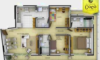 Imagem 7: Apartamento no Ed. Alameda Cocó Residence no Bairro Cocó com 3 quartos