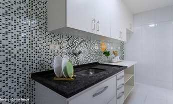 Imagem 7: Apartamento à venda, Pinheiros, com 2 dormitórios e um living integrado à cozinha american