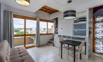 Imagem 4: Apartamento estilo loft mobiliado no bairro Petrópolis com vaga coberta e sacada!