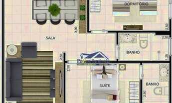 Imagem 1: Apartamento com 2 dormitórios à venda, 80 m² por R$ 370.000,00 - Aviação - Praia Grande/SP