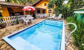 Imagem 5: Casa 3 dormitórios com piscina dentro de condomínio Locação Temporada em Caraguatatuba