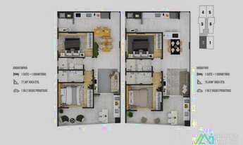 Imagem 3: Apartamento com 2 dorms, Boqueirão, Praia Grande - R$ 434 mil, Cod: 335
