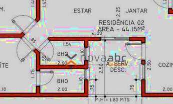 Imagem 4: Apartamento com 2 dormitórios à venda, 45 m² por R$ 355.000 - Campestre - Santo André/SP