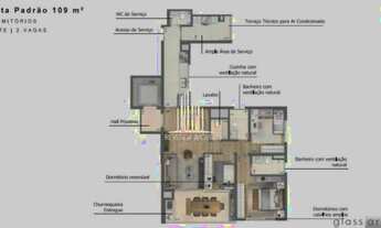 Imagem 4: Apartamento com 3 dormitórios 1 suite e 2 vagas de garagem Glass Art By YOO
