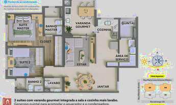 Imagem 2: Apartamento 87m 2 suítes, varanda gourmet, 2 vagas no coração do Vila Ema