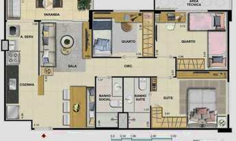 Imagem 4: EXCELENTE OPORTUNIDADE 3 QTOS-SUÍTE- 1A LOCAÇÃO - LIFE 360 - FREGUESIA JPA