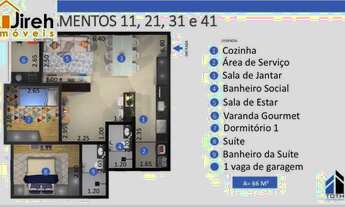 Imagem 6: APARTAMENTO 78 M² 2 DORM SENDO 1 SUITE RIBEIRÃO PIRES