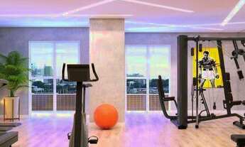 Imagem 3: 01 Dormitório, churrasqueira na sacada. Prédio com lazer completo