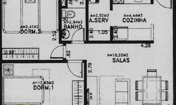 Imagem 4: Apartamento para Locação em Santana de Parnaíba, Chácaras São Luís, 2 dormitórios, 1 banhe