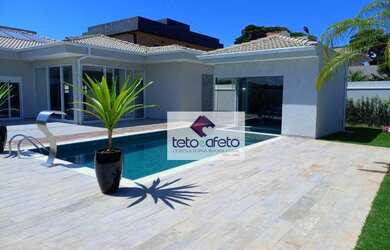 Imagem 3: Casa térrea de luxo a venda em Condomínio Fechado em Atibaia - 4 dormitórios, piscina, sau