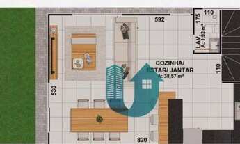 Imagem 5: Sobrado Triplex Bairro Alto com 3 dormitórios (1 suite), 2 vagas e Solarium