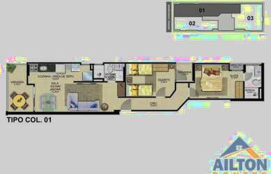 Imagem 2: Apartamento no Residencial Ana Mel - Praia do Morro - Guarapari/ES