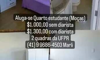 Imagem: Quarto suite estudante 2 quadras UFPR