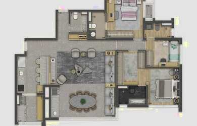 Imagem 4: Apartamento para venda com 132 metros quadrados com 3 quartos em Vila Gumercindo - São Pau