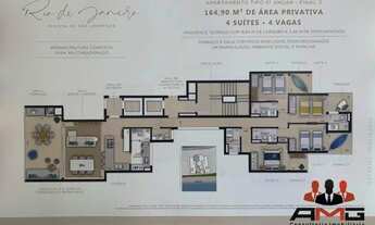 Imagem 7: Apartamento com 4 suítes, vista frontal para o mar, pé na areia, 193 m² - Riviera - Módul