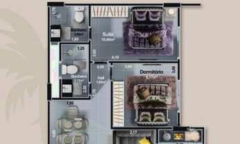 Imagem 3: APARTAMENTO COM SACADA LATERAL COM VISTA PERMANENTE PARA O MAR, LOCALIZADO NO CENTRO DE I