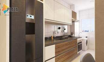 Imagem 2: Apartamento com 2 dormitórios à venda, 60 m² por R$ 384.300 - Boqueirão - Praia Grande/SP