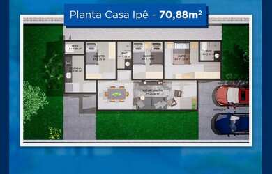 Imagem 3: Casa para venda com 70 metros quadrados com 3 quartos em Uruguai - Teresina - PI