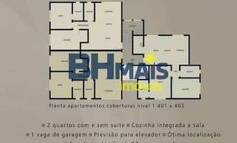 Imagem 2: COBERTURA Nov?ssima - Novo Gl?ria/BH 02 qts, 02 banheiros, sendo 01 su?te; *?tima Localiza