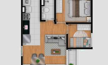 Imagem 4: Belíssimo apartamento 35m , 2 Dorms lago dos patos oportunidade