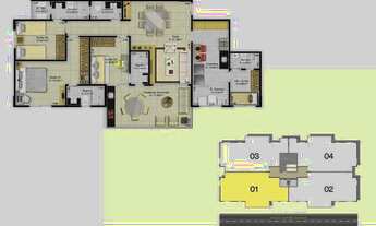 Imagem 2: Ed. São Luis, 03 suítes, 125m² - Cremação