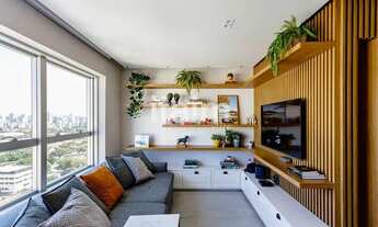 Imagem 1: Apartamento de Alto Padrão Mobiliado para venda e locação, 1 Suíte , 75m² 1 vaga - Vila O