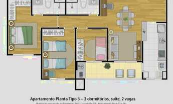 Imagem 10: Vendo Apartamento Novo, Pronto, SOLEIL, Bragança Paulista SP 3 Dormitórios