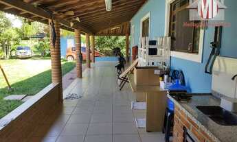 Imagem 5: Linda chácara com escritura, 4 dormitórios, piscina, edícula, salão de festas, lago e riac