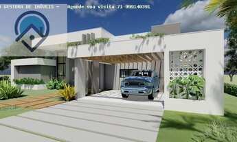 Imagem 1: Casa em Condomínio para Venda em Camaçari, Busca Vida (Abrantes), 4 dormitórios, 4 suítes