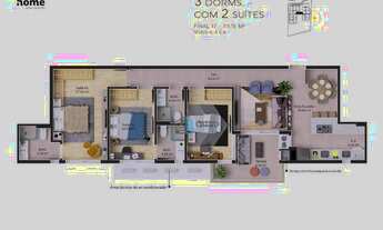 Imagem: Apartamento com 3 dormitórios à venda