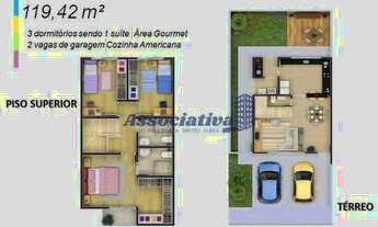 Imagem 4: Sobrado 3 Dormitórios 119m² no Condomínio Contemporâneo Club Residencial