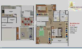 Imagem 3: Sobrado para Venda em Pinhais, Estância Pinhais, 3 dormitórios, 1 suíte, 3 banheiros, 2 va