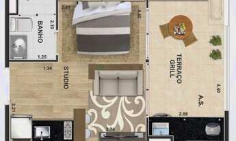 Imagem 6: Studio Residencial com varanda e 2 vaga - Macedo/Guarulhos