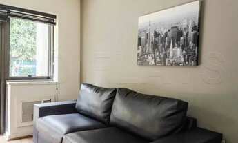 Imagem 4: Flat com 1 dormitório com serviços de camareira, tv a cabo, vaga de garagem. Consulte-nos