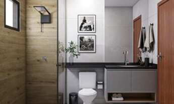 Imagem 2: Projeto de apartamento com 1 quarto, 1 sala, 1 cozinha, 1 área de serviço