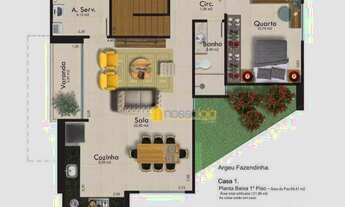 Imagem 3: Casa 3 Quartos sendo 2 Suítes, Closet, Varanda, Espaço para Lazer