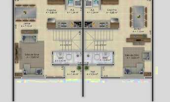 Imagem 2: Sobrado à venda, 91 m² por R$ 470.000,00 - Vargem Grande - Pinhais/PR